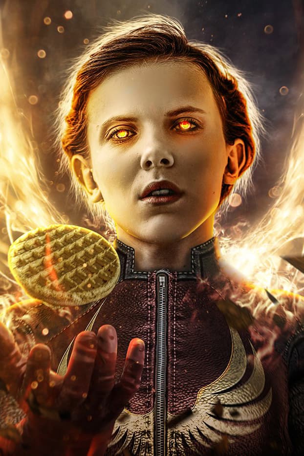 Stranger Things X-Men Cyclops Millie Bobbie Brown  Bishop Caleb McLaughlin Lucas BossLogic Finn Wolfhard