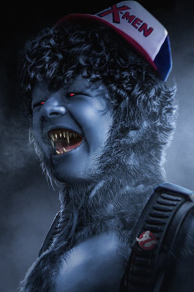 Stranger Things X-Men Cyclops Millie Bobbie Brown Bishop Caleb McLaughlin Lucas BossLogic Finn Wolfhard
