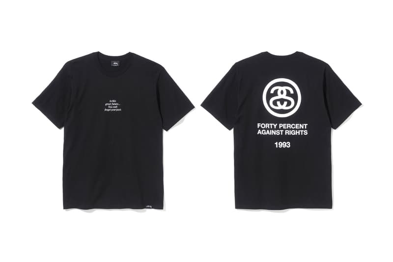 Stussy FPAR FORTY PERCENTS AGAINST RIGHTS 2017 Fall Winter Collaboration Collection November 25 Release Date Info T Shirt Tee Hoodie Sweatshirt Hat Cap
