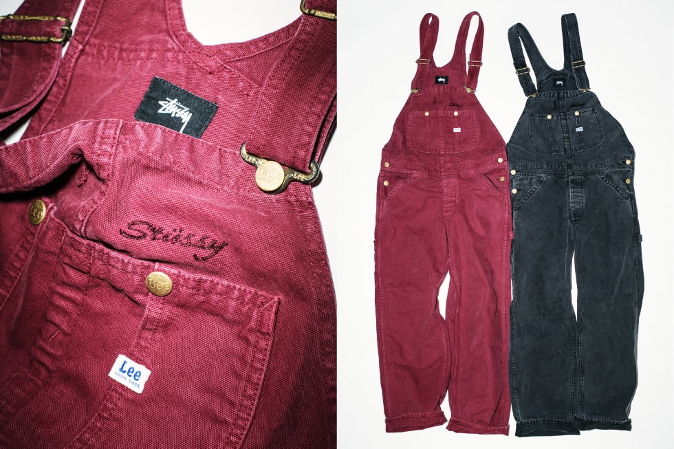 Stussy Lee Overalls Trucker Jackets Black Burgundy 2017 Fall Winter Collaboration November 10 Release Date Info Japan Embroidery
