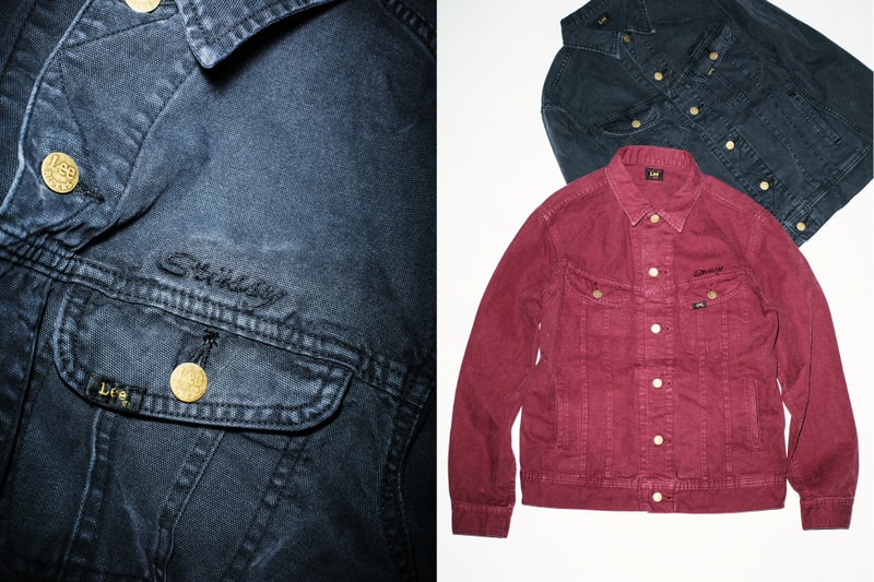 Stussy Lee Overalls Trucker Jackets Black Burgundy 2017 Fall Winter Collaboration November 10 Release Date Info Japan Embroidery