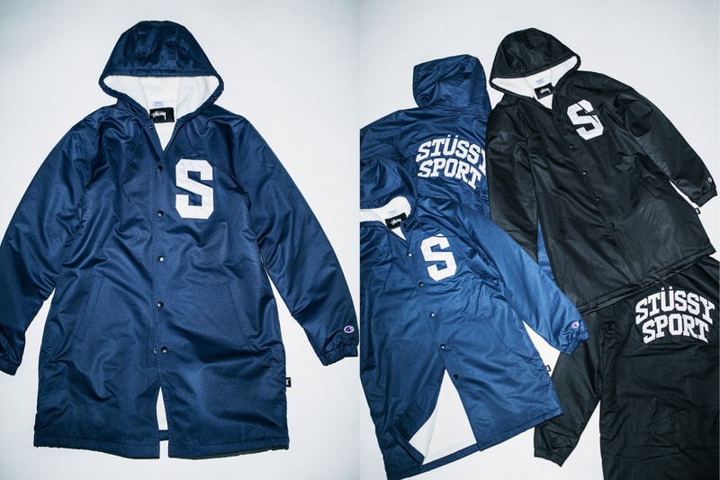 Stussy Sport Champion Fall Winter 2017 Reverse Weave Crewneck Sweatshirt Hoodie Long Coach Jacket November Release Date Info