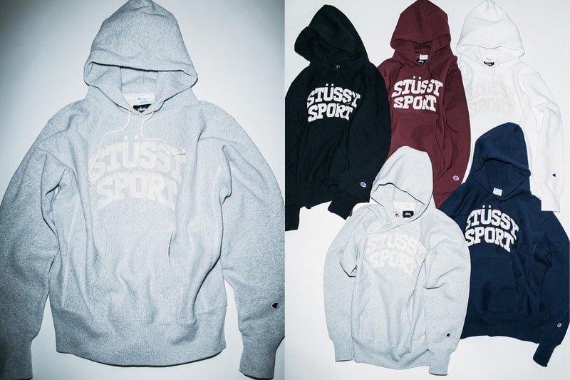 Stussy Sport Champion Fall Winter 2017 Reverse Weave Crewneck Sweatshirt Hoodie Long Coach Jacket November Release Date Info