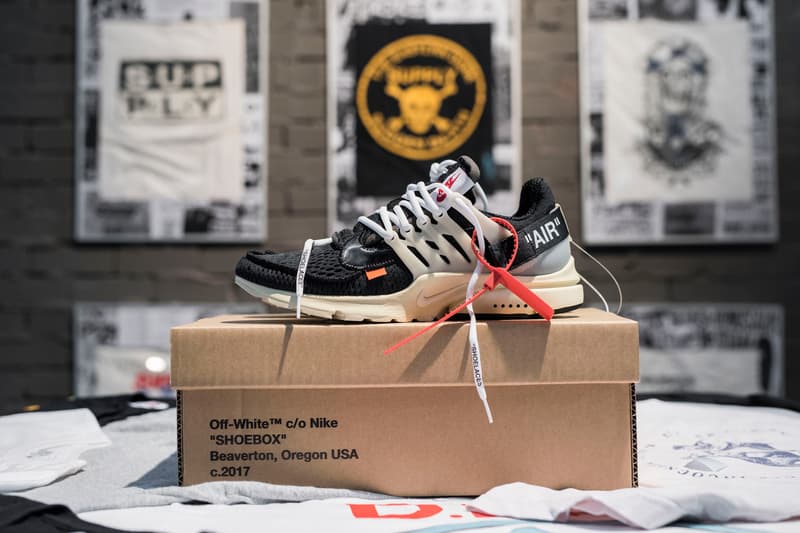 Virgil Abloh Nike The Ten Collection Jordan Brand Raffle Footwear Sneakers Shoes SUPPLY Store