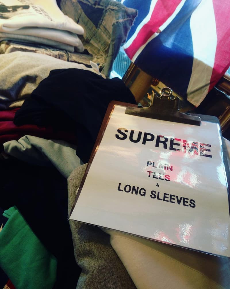 Supreme Blanks Appeared at Japanese Vintage Shop