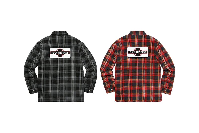 supreme independent flannel