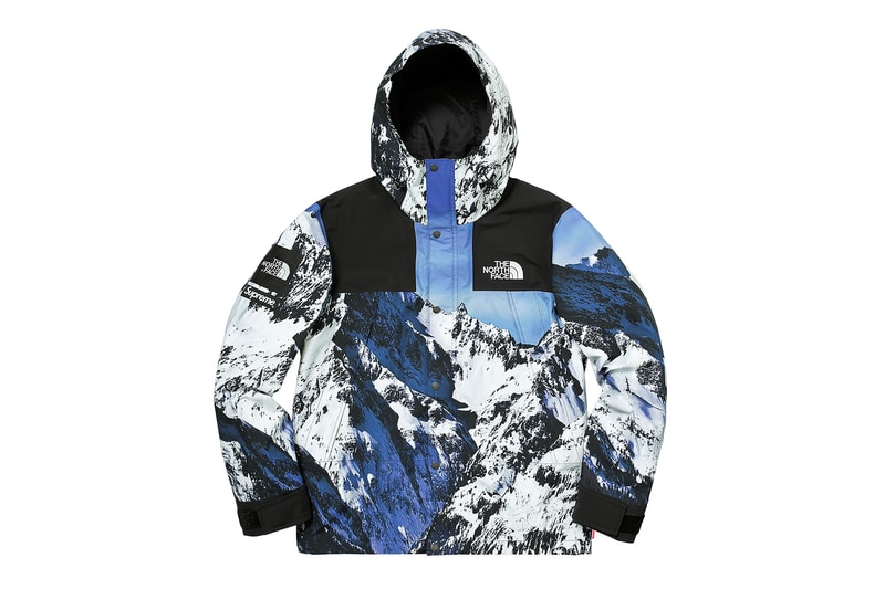 Supreme The North Face Winter 2017 Collection Release Baltoro Mountain Parka White Blue Jacket Backpack Blanket Duvet Comforter