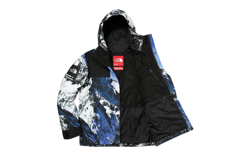 Supreme The North Face Winter 2017 Collection Release Baltoro Mountain Parka White Blue Jacket Backpack Blanket Duvet Comforter