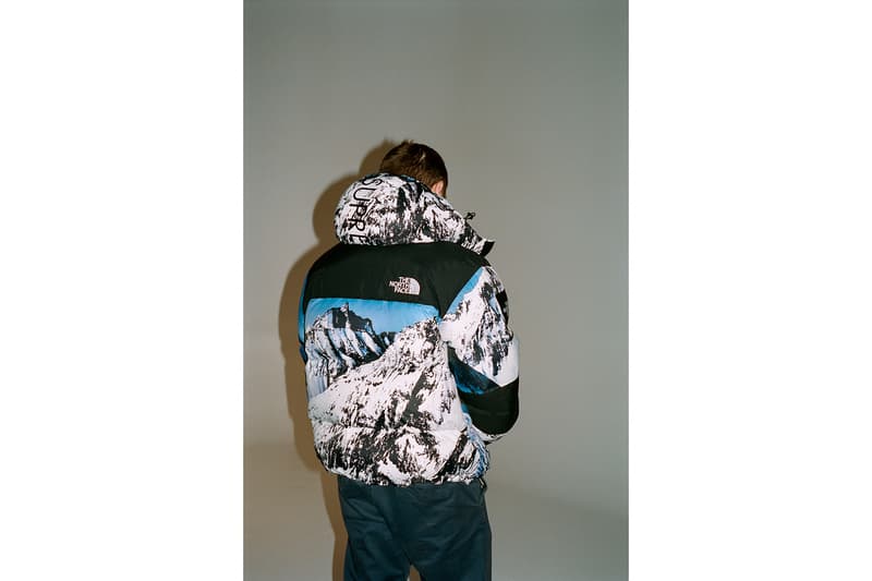 Supreme The North Face Winter 2017 Collection Release Baltoro Mountain Parka White Blue Jacket Backpack Blanket Duvet Comforter