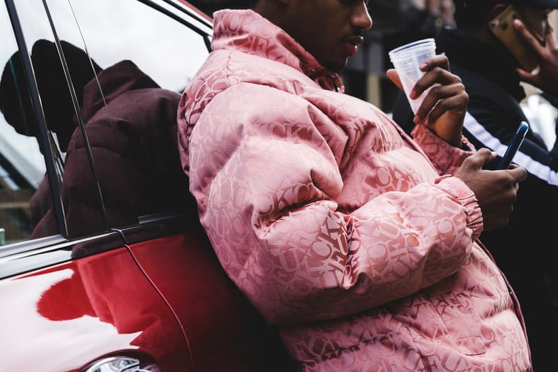 Supreme The North Face Yeezy OG Fuck Em Collaboration 2017 November 30 Drop Release Street Style New York Lafayette