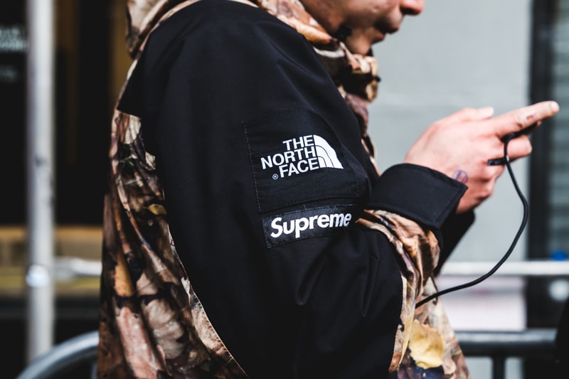 Supreme The North Face Yeezy OG Fuck Em Collaboration 2017 November 30 Drop Release Street Style New York Lafayette