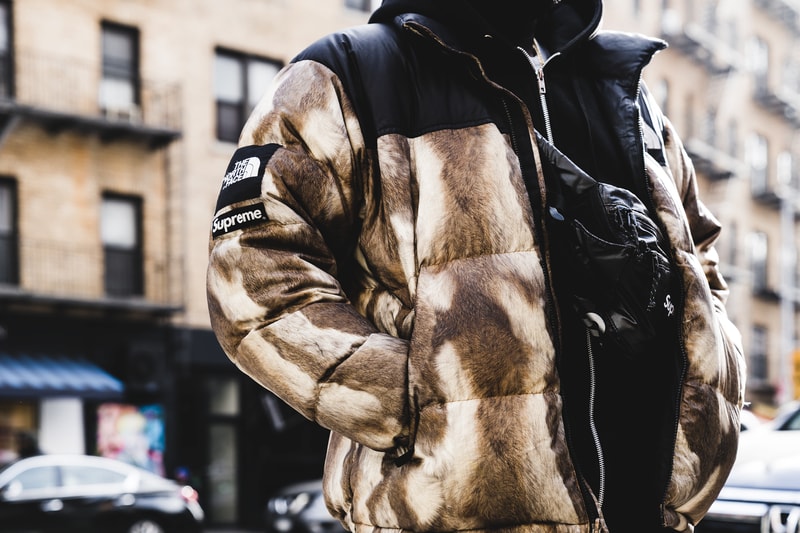 Supreme The North Face Yeezy OG Fuck Em Collaboration 2017 November 30 Drop Release Street Style New York Lafayette