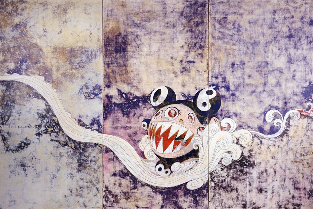 Takashi Murakami The Octopus Eats Its Own Leg Vancouver Art Gallery Artwork Paintings Exhibit Installation