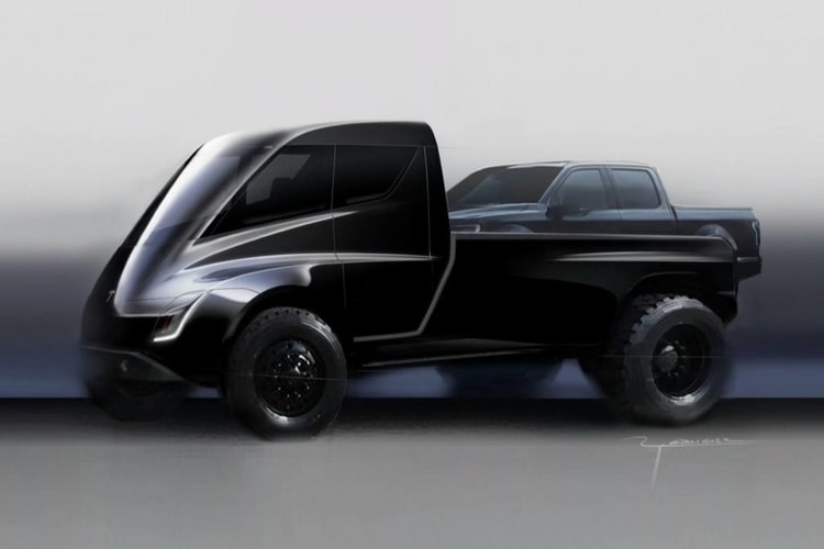 Tesla Reveals Renderings of Upcoming Electric Pickup Truck Model