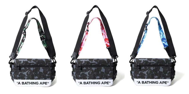 bape abc double strap bag