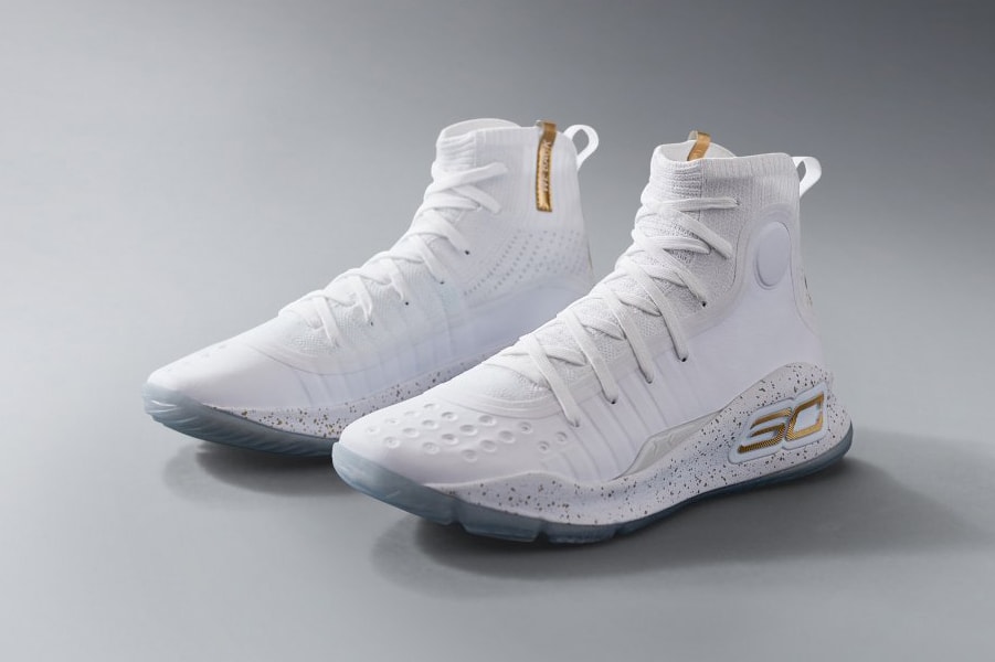 Under Armour Stephen Curry 4 More Rings White 2017 NBA Finals 2017 November 25 Release Date Info Sneakers Shoes Footwear Limited Edition Exclusive Foot Locker Champs Website Drop