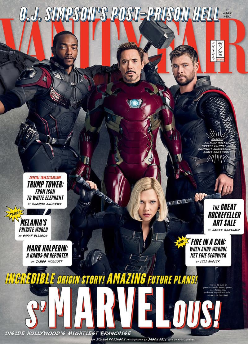 Vanity Fair has four 4 Covers Marvel Anniversary 10 ten years decade films movies