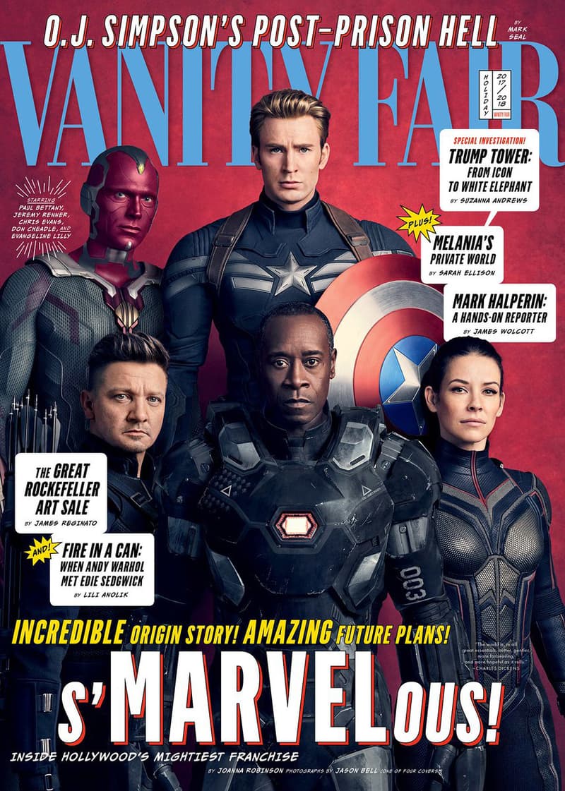 Vanity Fair has four 4 Covers Marvel Anniversary 10 ten years decade films movies