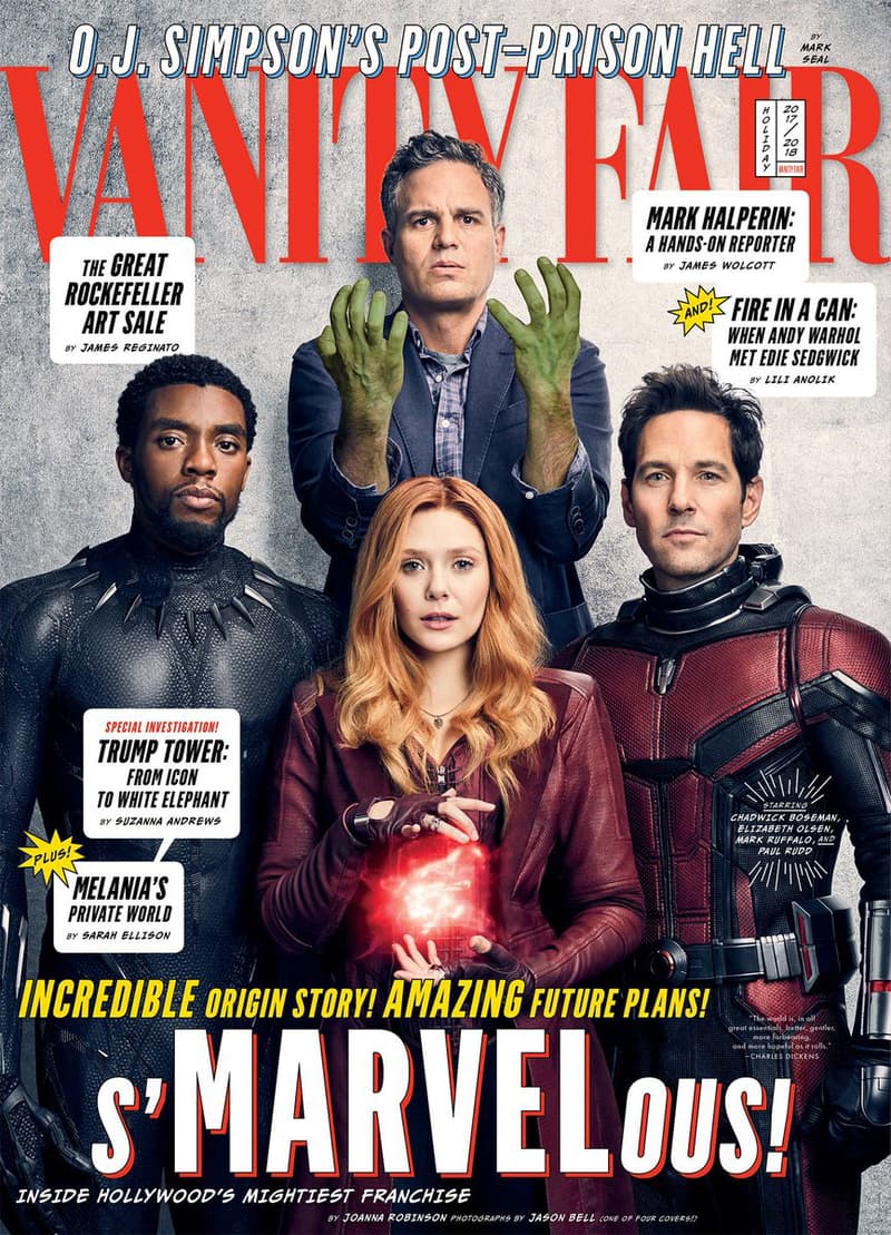 Vanity Fair has four 4 Covers Marvel Anniversary 10 ten years decade films movies