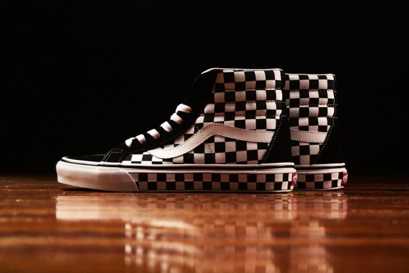 Vans Checkerboard Authentic 44 DX and Checkerboard Sk8-Hi Checkered Authentic 44 DX Checkered sk8 hi reissue shoes holiday gift guide black friday vintage mens shoes skateboard shoes skateboarding check print checkers cheque chequeboard