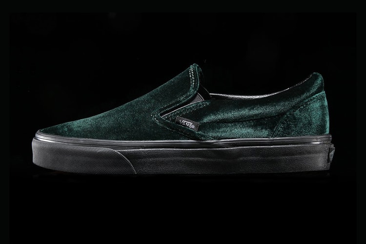 Vans Drapes the Slip-On in Luxurious Green Velvet