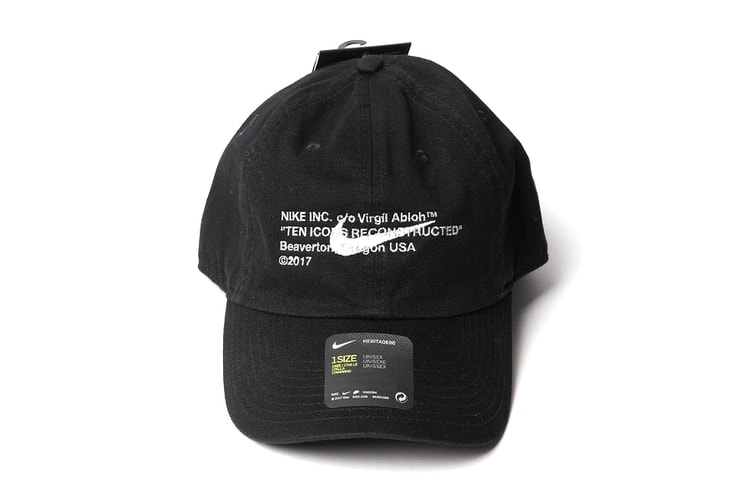 Virgil Abloh x Nike Collaborative Cap Surfaces in Korea