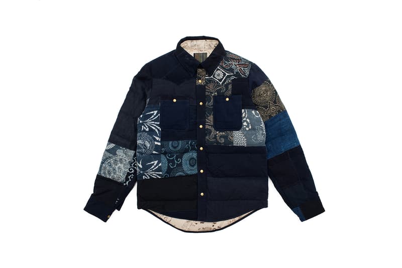 visvim Kerchief Down Jacket Kofu Lhamo Shirt Indigo Camping Trailer New York Pop-up