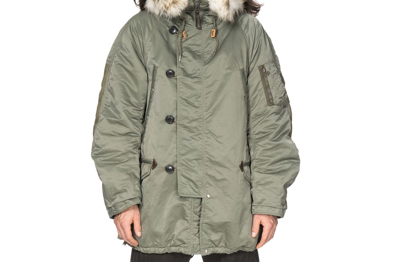 visvim Limonta Nylon Valdez Parka N3-B Snorkel Military Surplus