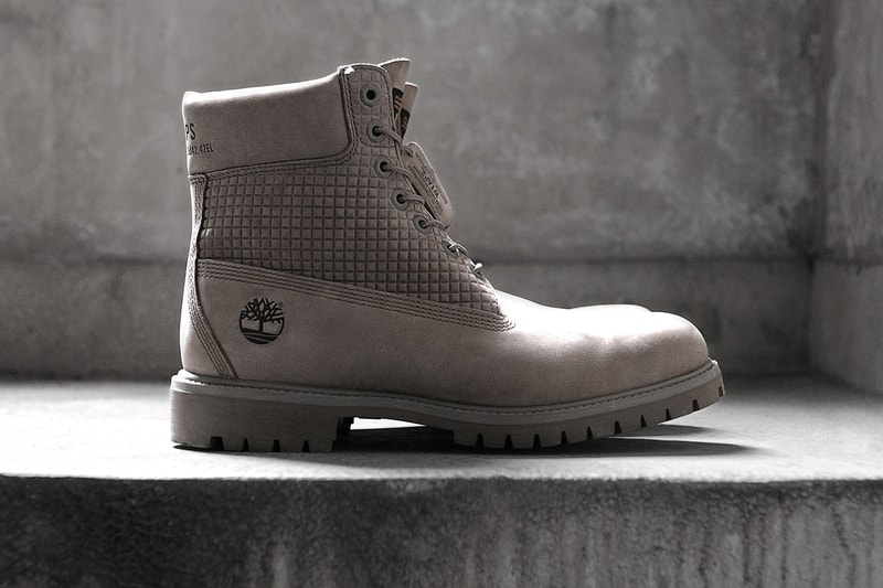 WTAPS Timberland Premium 6 Inch Boot 2017 Fall Winter November 25 Release Date Info Japan Collaboration Grey Honeycomb Coordinates Branding Leather Hangtag Nubuck Waterproof Tonal