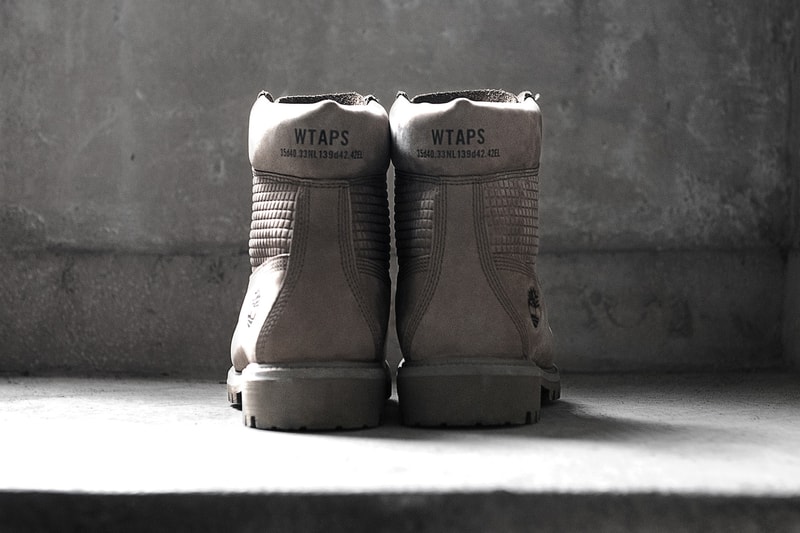 WTAPS Timberland Premium 6 Inch Boot 2017 Fall Winter November 25 Release Date Info Japan Collaboration Grey Honeycomb Coordinates Branding Leather Hangtag Nubuck Waterproof Tonal
