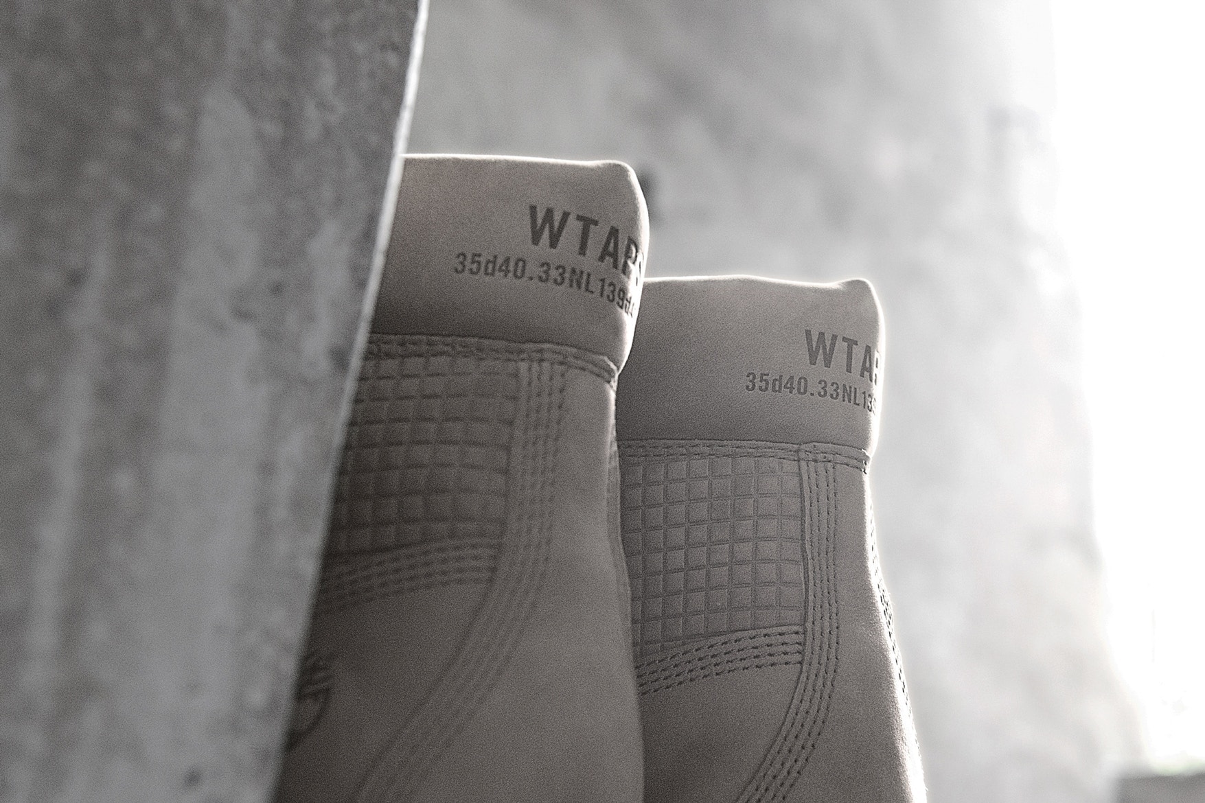 WTAPS Timberland Premium 6 Inch Boot 2017 Fall Winter November 25 Release Date Info Japan Collaboration Grey Honeycomb Coordinates Branding Leather Hangtag Nubuck Waterproof Tonal