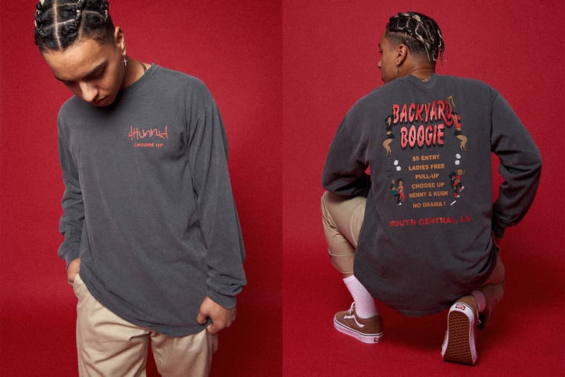 YG 4Hunnid Fall Winter 2017 Collection Lookbook November 24 Black Friday Release Date Info Members Only Graphic Embroidery Red Washed Loose Chino Flyer artwork Compton