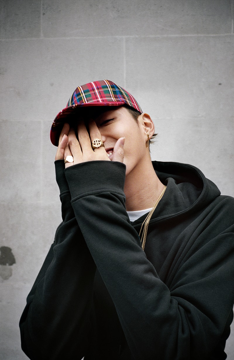 Kris Wu & Burberry Reveal Winter Collection 2017 Chinese-canadian actor singer hip hop British fashion spring summer winter collection tartan checkered classic print hat motorcycle leather jacket biker jacket trench coat oversized streetwear