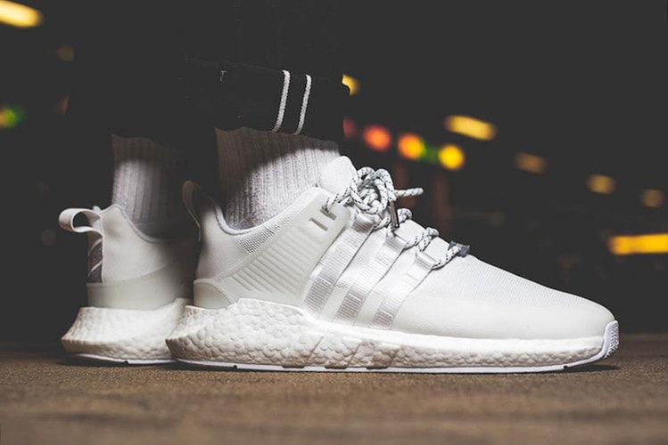 An On-Feet Look at the GORE-TEX x adidas EQT BOOST 93/17 "Triple White"