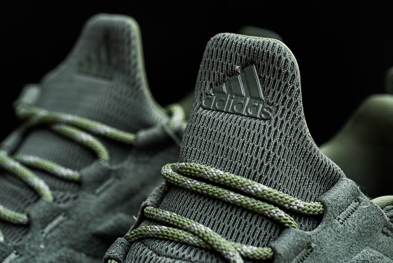 adidas AlphaBOUNCE CR Base Green Suede Three Stripes