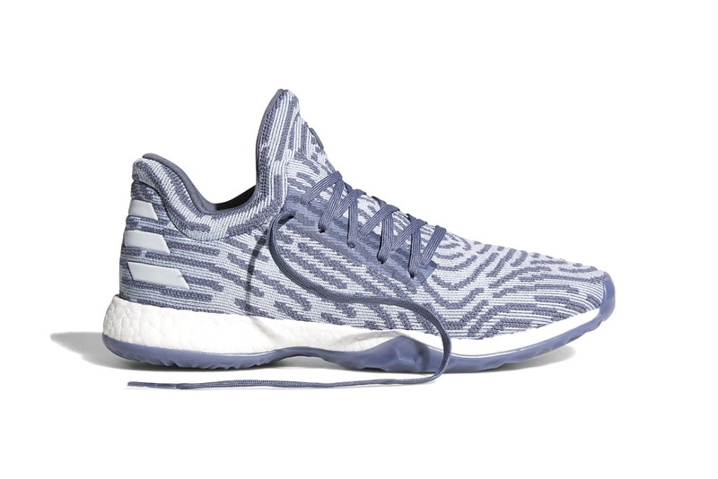 adidas Harden Vol 1 LS Pale Blue 2017 December 15 Release Date Info Sneakers Shoes Footwear grey gray white lifestyle basketball hoops