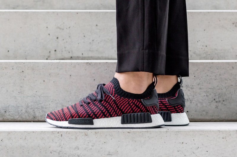 adidas Originals NMD R1 STLT Black Red December 22 2017 Release Date