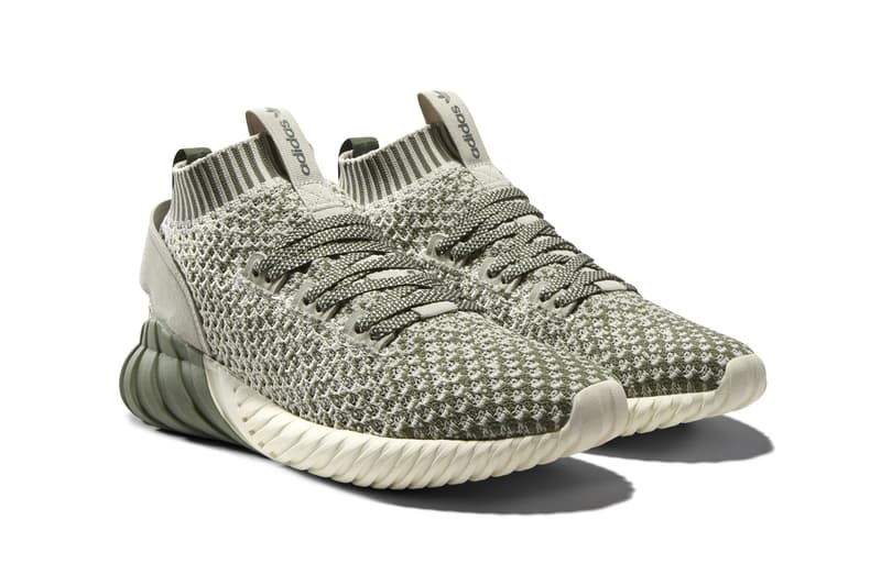 adidas Originals Tubular Doom in "Blood & Sand" Mid Rise Sneakers Shoes Primeknit Maroon and Green