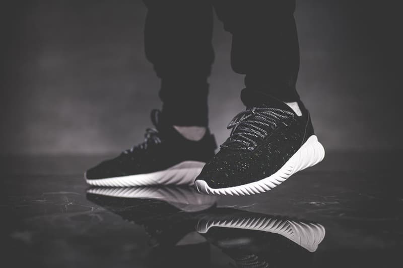 adidas Tubular Doom Soc Primeknit Black Semi Frozen Yellow Footwear Sneakers Running Shoes