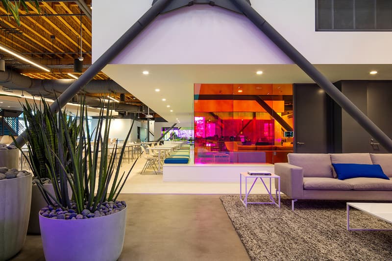 A+I Architects Canvas Agency Architecture Design Colorful Dichroic Glass Workspace Los Angeles