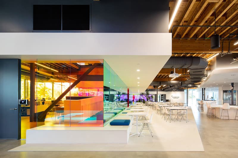 A+I Architects Canvas Agency Architecture Design Colorful Dichroic Glass Workspace Los Angeles