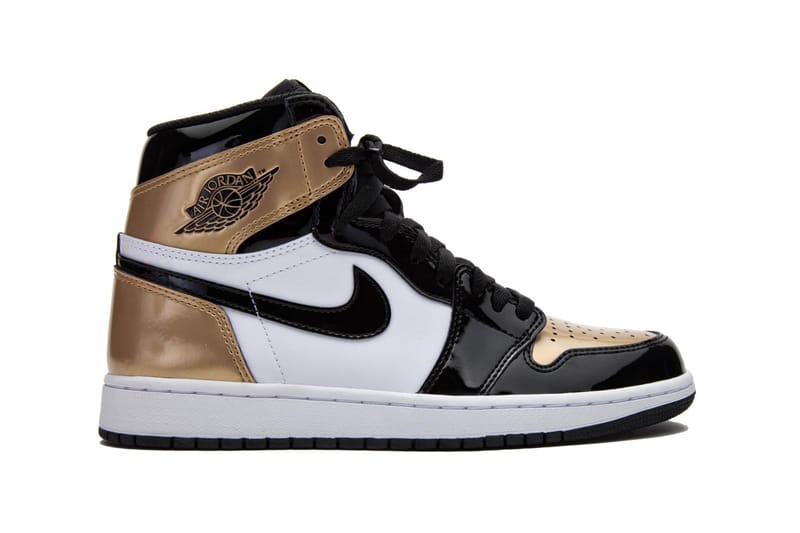 nike jordan 1 gold and black