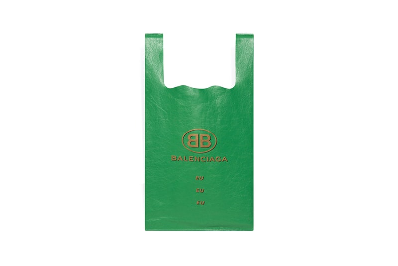 Balenciaga Demna Gvasalia Supermarket Shopper Plastic Bags Lambskin Leather