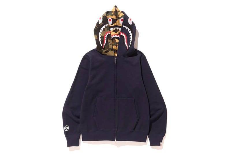 bape hoodie red and black