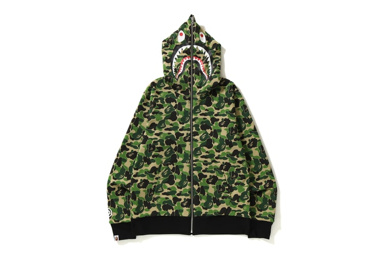 BAPE Releases Reversible Camo ABC Shark Full Zip Hoodies