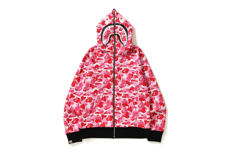 BAPE Reversible Abc Shark Full Zip Hoodie Camo PONR A Bathing Ape