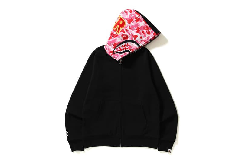 BAPE Reversible Abc Shark Full Zip Hoodie Camo PONR A Bathing Ape