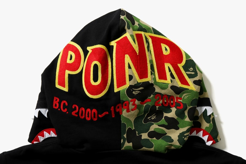 BAPE Reversible Abc Shark Full Zip Hoodie Camo PONR A Bathing Ape
