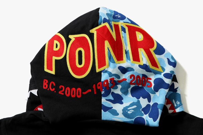BAPE Reversible Abc Shark Full Zip Hoodie Camo PONR A Bathing Ape