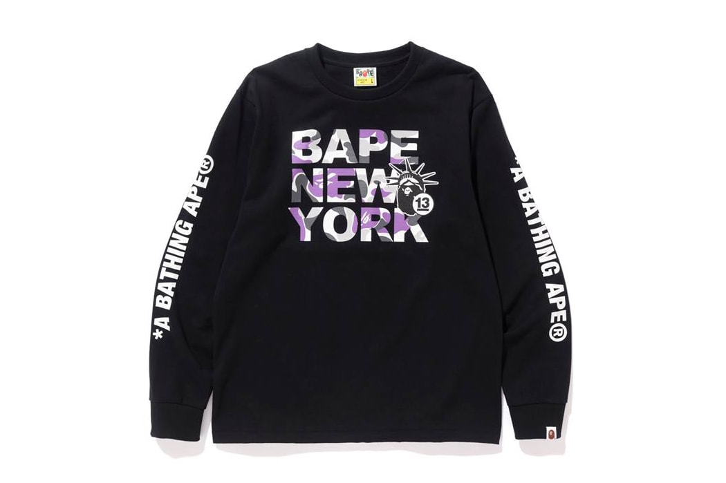 BAPE Store NY 13th Anniversary Capsule Collection A Bathing Ape New York City T Shirts Black White 2017 December 16 Release Date Info